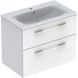 Тумба для ванної Geberit 501.240.00.1 Selnova Square 80, білий глянець + раковина slim rim 487628 фото 1