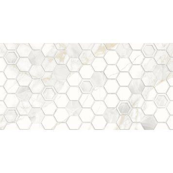 Керамічна плитка Golden Tile Sentimento Hexagon Білий 60x30 см 496963 фото