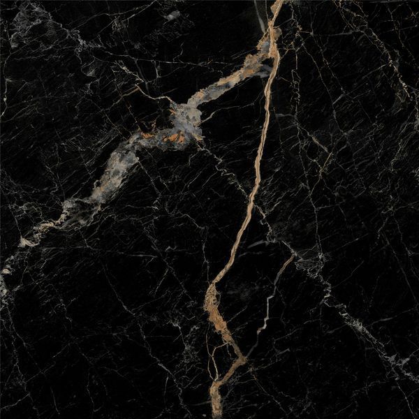 Керамограніт Інтеркерама Mauree Чорний 6060 27 082/Kl 60x60 см 570749 фото