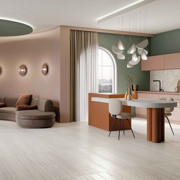 Керамограніт Abk 0012725 Sns.Roma White Ant R 60x120 см 547554 фото