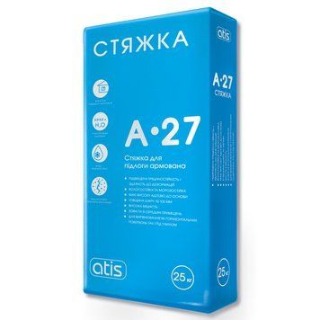 Клей для плитки Стяжка Армована Atis A-27 25Кг 261849 фото
