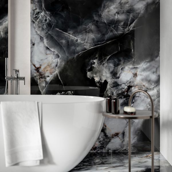 Керамограніт Cerrad Gres Calmness Black Poler 119.7x59.7 см. 593277 фото