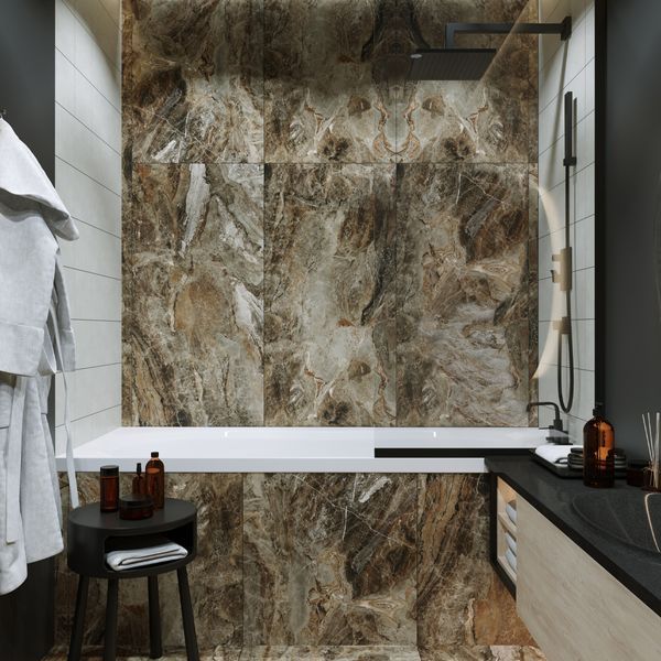 Керамограніт Ceramica Deseo Vesuvio Коричневий 4F7980 120x60 см 594183 фото