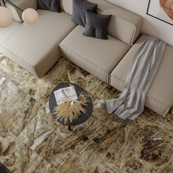Керамограніт Ceramica Deseo Vesuvio Коричневий 4F7980 120x60 см 594183 фото
