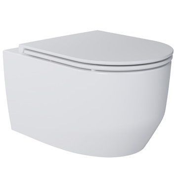 Унітаз підвісний Devit 3030140 ART 3.0 безобідковий з кришкою soft-close, Vortex Flush, білий 550951 фото