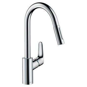 Змішувач для кухні Hansgrohe 31815000 Focus з висувним виливом 243217 фото