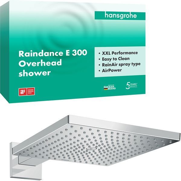 Верхній душ Hansgrohe 26238000 Raindance E 300 Air 1jet 381225 фото
