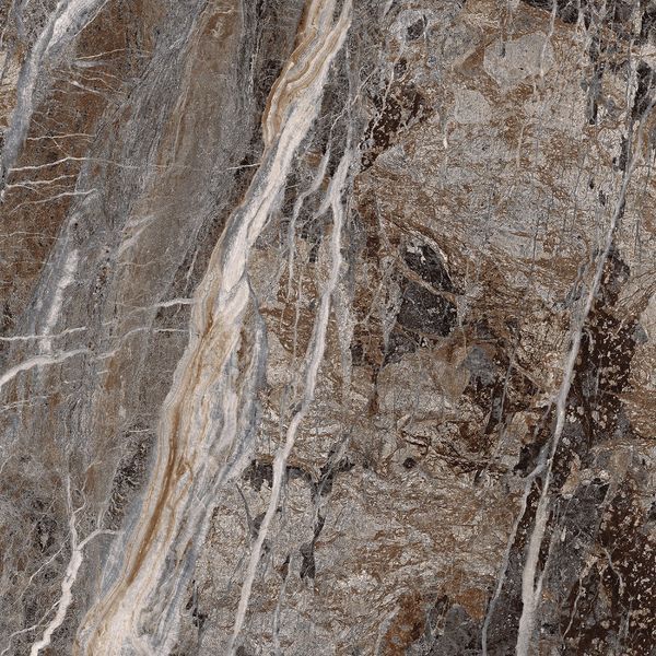Керамограніт Інтеркерама Majestic Коричневий Темний 6060 141 032/Kl 60x60 см 565854 фото