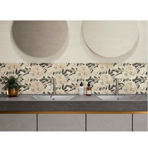 Керамічна плитка Cersanit Gracia Flower Сірий 60x20 см сатинова 531260 фото