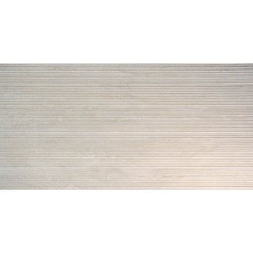 Керамічна плитка Italgraniti Tr01Bar Trav.Bianco Vein Cut Ribbed SQ 120x60 см 575966 фото