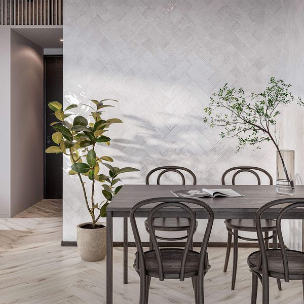 Керамічна плитка Golden Tile Como Білий Рельєф Co0051 30x10 см 520398 фото