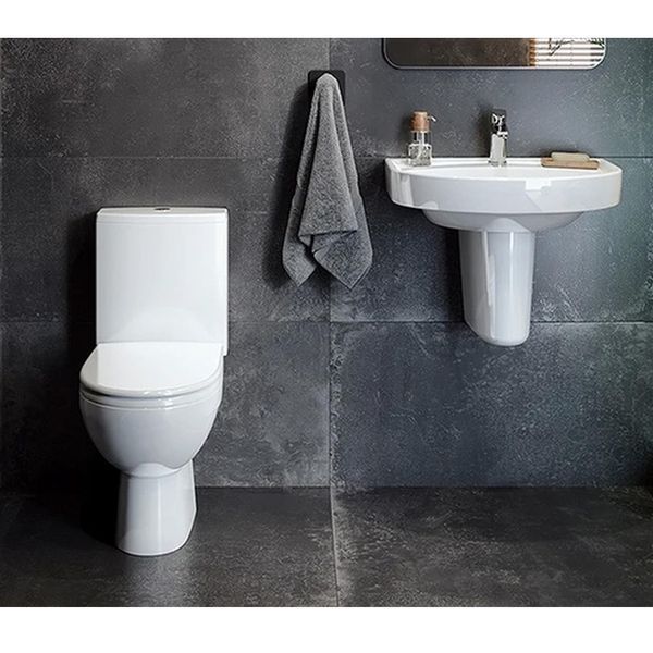 Унітаз компакт Kolo 2395050UA STATUS косий випуск, бачок 3/6 л, н/п, кришка Duroplast, Soft close, Click2Clean 491495 фото