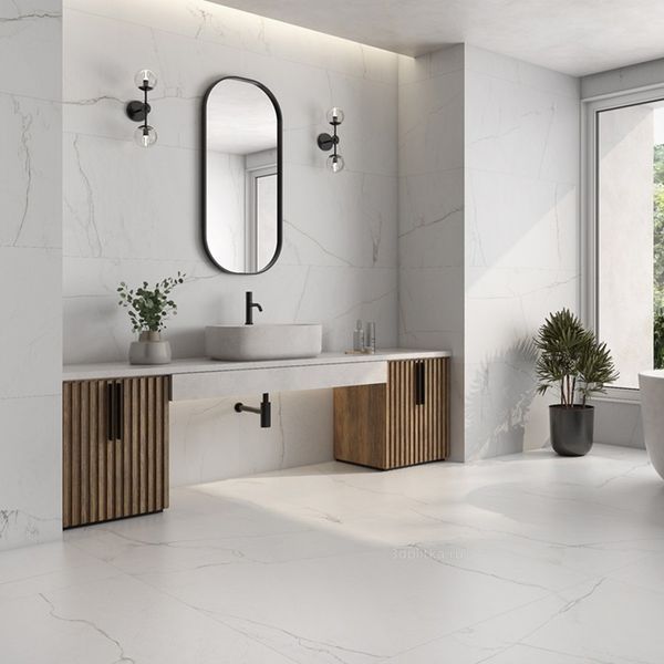 Керамограніт Almera Ceramica Pris. Lab Білий 120x60 см 578685 фото
