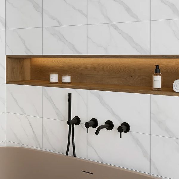 Керамічна плитка Golden Tile Avalon Білий Сатин 60x30 см 588761 фото