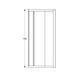 Душова кабіна Geberit 560.121.00.2 GEO, 1/4 кола, 90х90см, h=190см, скло прозоре, проф.сріблястий 538933 фото 4