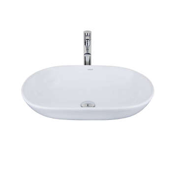 Раковина на стільницю Devit 1510136 OVALE 585x390x180 мм, біла 168690 фото