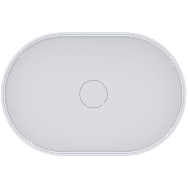 Раковина Miraggio Kira 600x400 накладна овальна, білий глянець 519135 фото