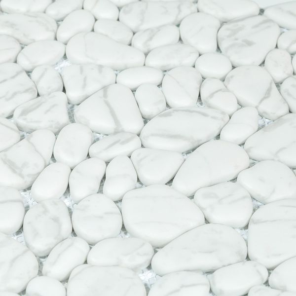 Мозаїка Mozaico De Lux VL-425W White Stone 28.5x28.5 см 404241 фото