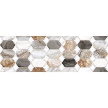 Керамограніт Ceramica Deseo Arabesque Decor Сірий 90x30 см 534654 фото