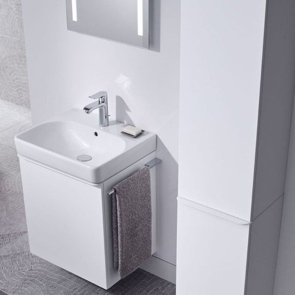 Раковина Geberit 500.222.01.1 Smyle Square 45 см, білий глянець 487518 фото