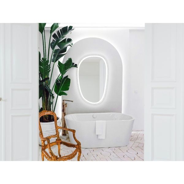 Дзеркало Devit 5415100 Style 1000&times;650 асиметричне, з тачсенсором та LED підсвідкою 546946 фото