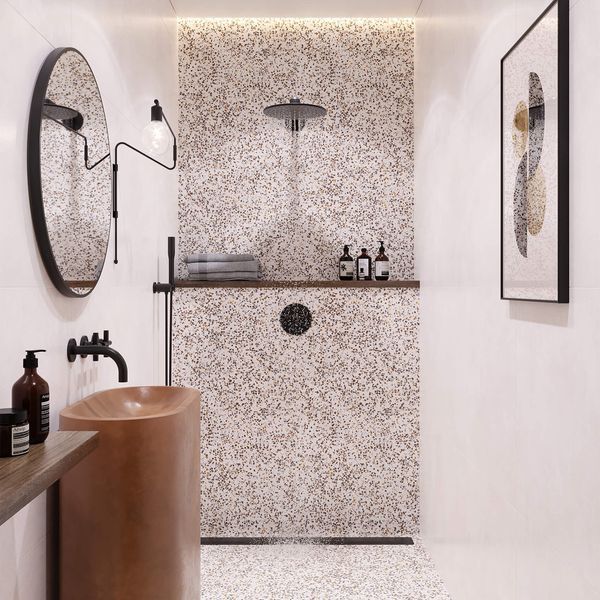 Керамограніт Golden Tile Oasis Concrete Айворі Osа980 120x60 см 578922 фото
