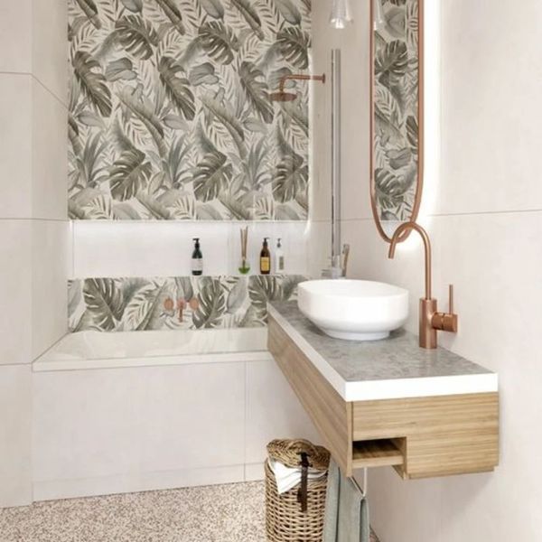 Керамограніт Golden Tile Oasis Concrete Айворі Osа980 120x60 см 578922 фото