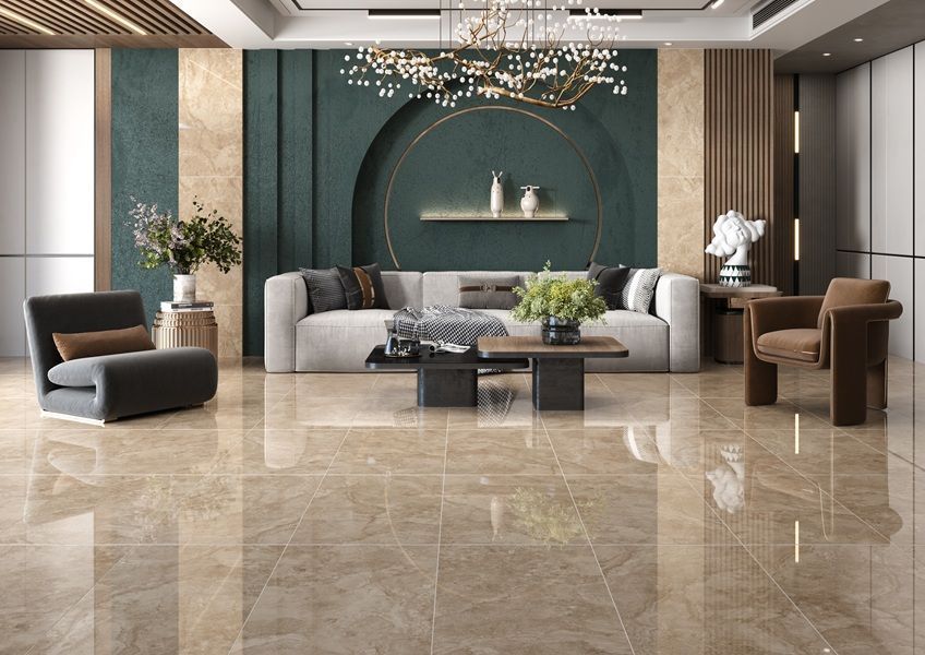 Керамограніт Ceramica Deseo Gravinia Crosscut Light Brown Pol 120x60 см. 598424 фото