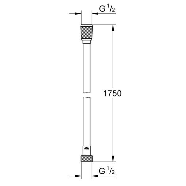 Душовий шланг Grohe 28388001 Silverflex -1,75м 548098 фото