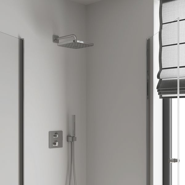 Верхній душ Grohe 26687000 Tempesta 250 Cube з кронштейном до стіни 502454 фото
