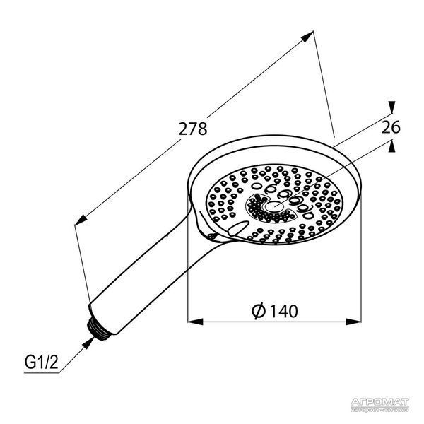 Ручний душ Kludi 679000500 Freshline 3S 297345 фото