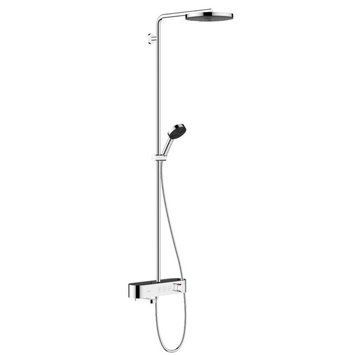 Душова система Hansgrohe 24230000 Pulsify Showerpipe 260 1jet з термостатом для ванни ShowerTablet 400, хром 514767 фото