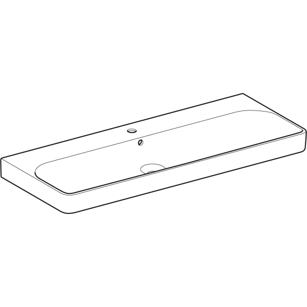 Раковина Geberit 500.226.01.1 Smyle Square 120 см, білий глянець 487530 фото