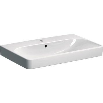 Раковина Geberit 500.249.01.1 Smyle Square 75см, білий глянець 486300 фото