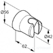 Тримач для душу Kludi 630500500 Sirena ручного 118903 фото 2