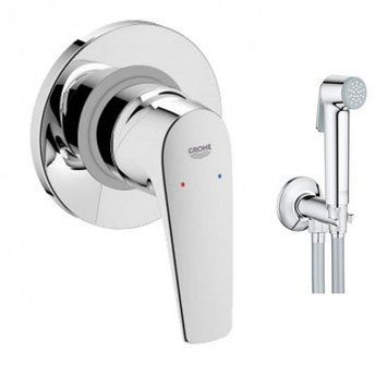 Гігієнічний душ Grohe UA12164600 Bau Flow комплект прихованого монтажу 403526 фото