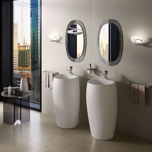 Раковина Rak Ceramics CLOFS5001AWHA CLOUD підлогова монолітна, білий глянець 444662 фото