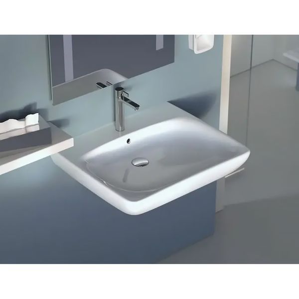 Раковина Geberit 501.461.00.7 Selnova Comfort 55 см, для людей з обмеженими фізичними можливостями 538896 фото