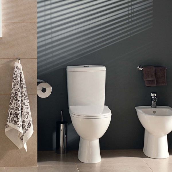 Унітаз компакт KOLO L7922100U FREJA кос. випуск, бачок 3/6 л, н/п, кришка Duroplast Soft close Click2Clean 491512 фото