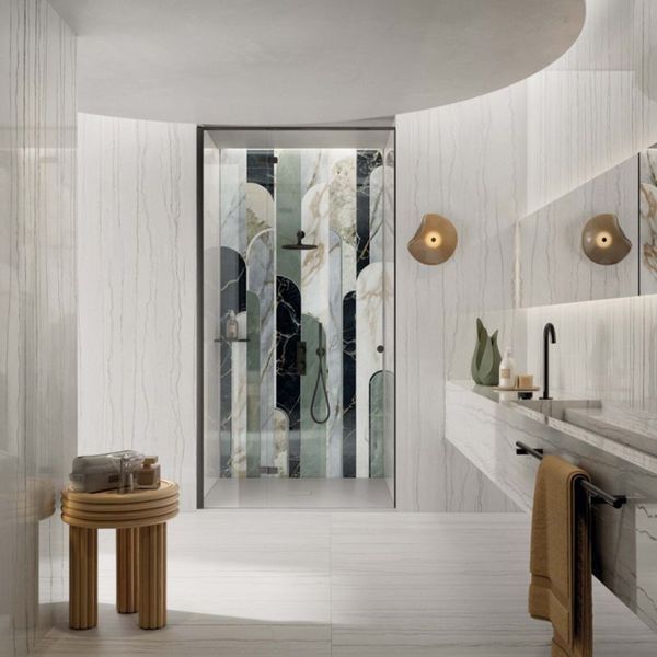 Керамограніт Abk Pf60014365 Sns.Nuance White Mac.Lu3 R 60x120 см 569596 фото
