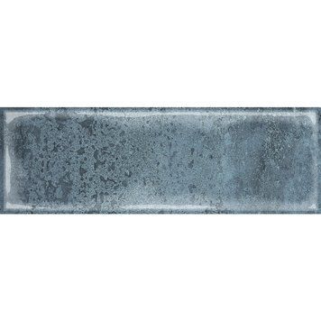 Керамічна плитка Golden Tile Como Синій Рельєф 30x10 см 508503 фото