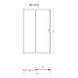 Душові двері Primera SDC1012 FRAME в нішу розсувні - 120*190 - хром/прозоре скло 292837 фото 3
