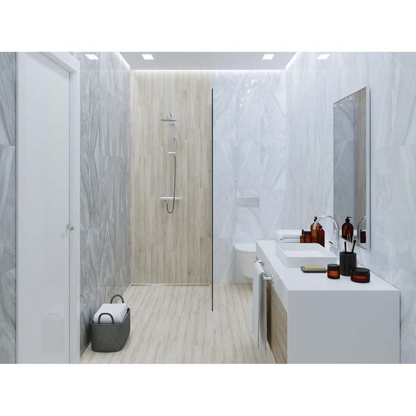 Керамічна плитка Golden Tile Lazurro Світло-Сірий Золотистий 3LG151 60x30 см 473376 фото