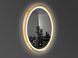 Дзеркало Luxury Wood Perfection Slim з підсвіткою LED, дуб натуральний, D 750 мм (аурна,фронтальна,сенсорна) 551593 фото 3