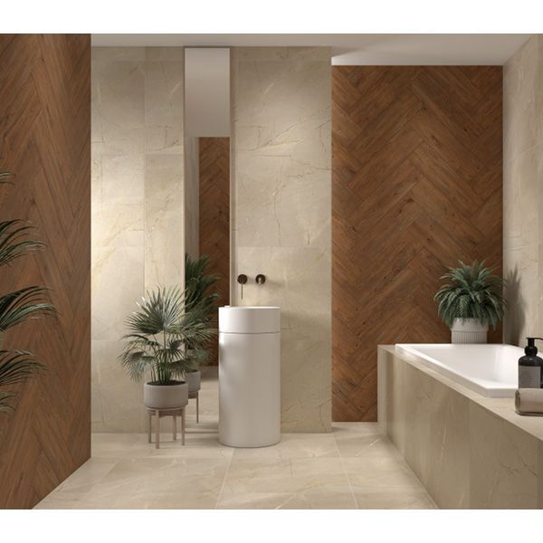 Керамограніт Ceramika Gres Gres Steelwood Brown 60x17.5 см 549230 фото